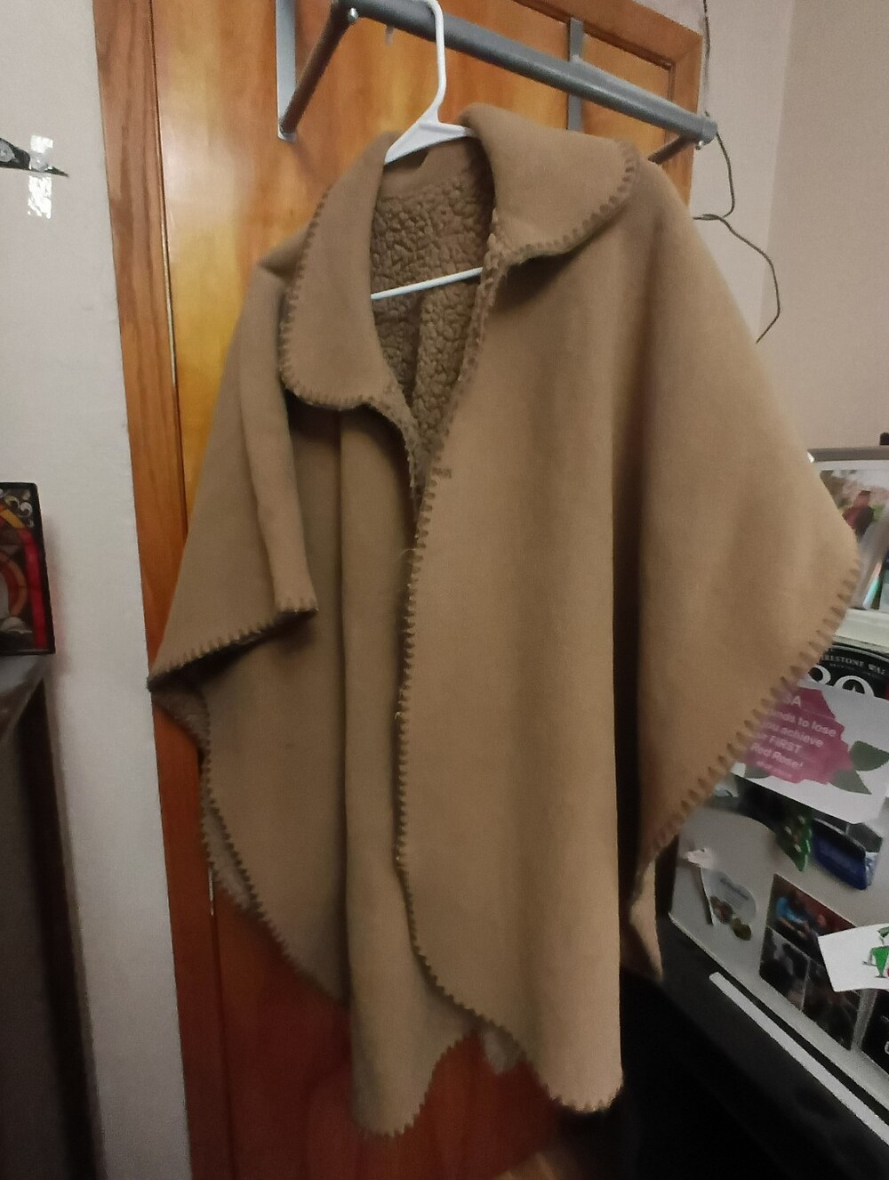 Woman's Sheepskin Poncho